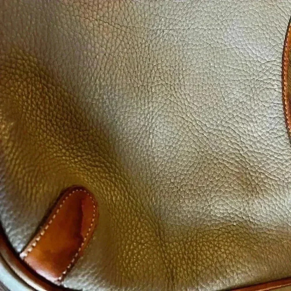 Vintage Dooney & Bourke Crescent Hobo-Taupe British Tan - Picture 4 of 9